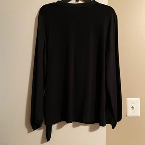 Alfani Black Long Sleeve Blouse